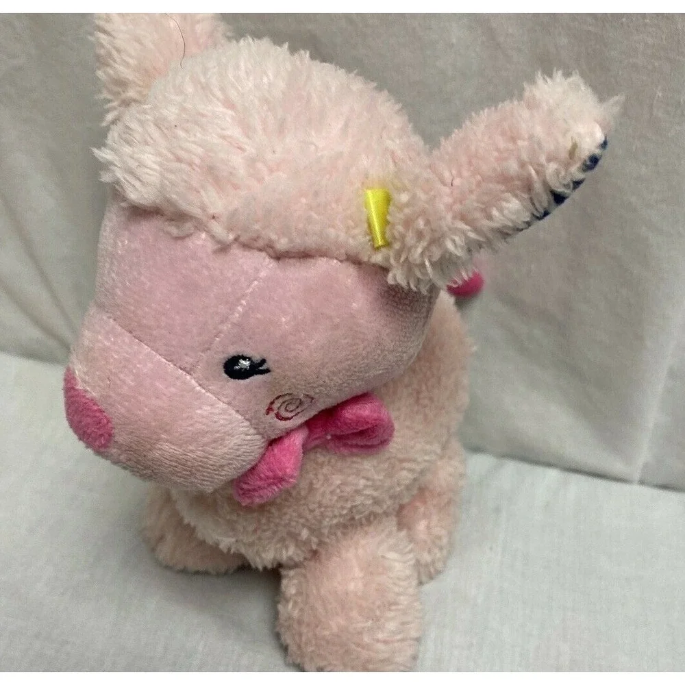 Baby Starters Pink Plush Poodle Dog Lamb Stuffed Animal Toy lovey 7